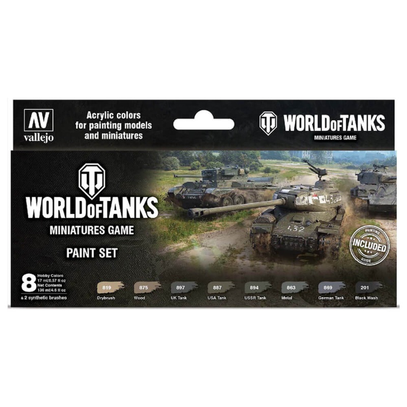 Ensemble de peinture de jeu de gibiers de chars World of Tanks
