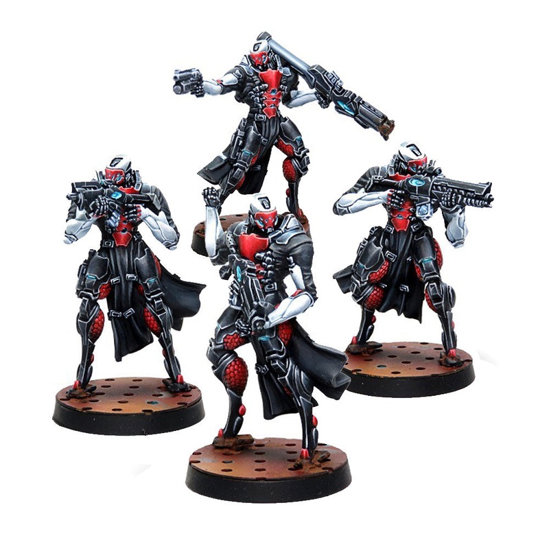 Infinity Nomades miniatures les hommes creux