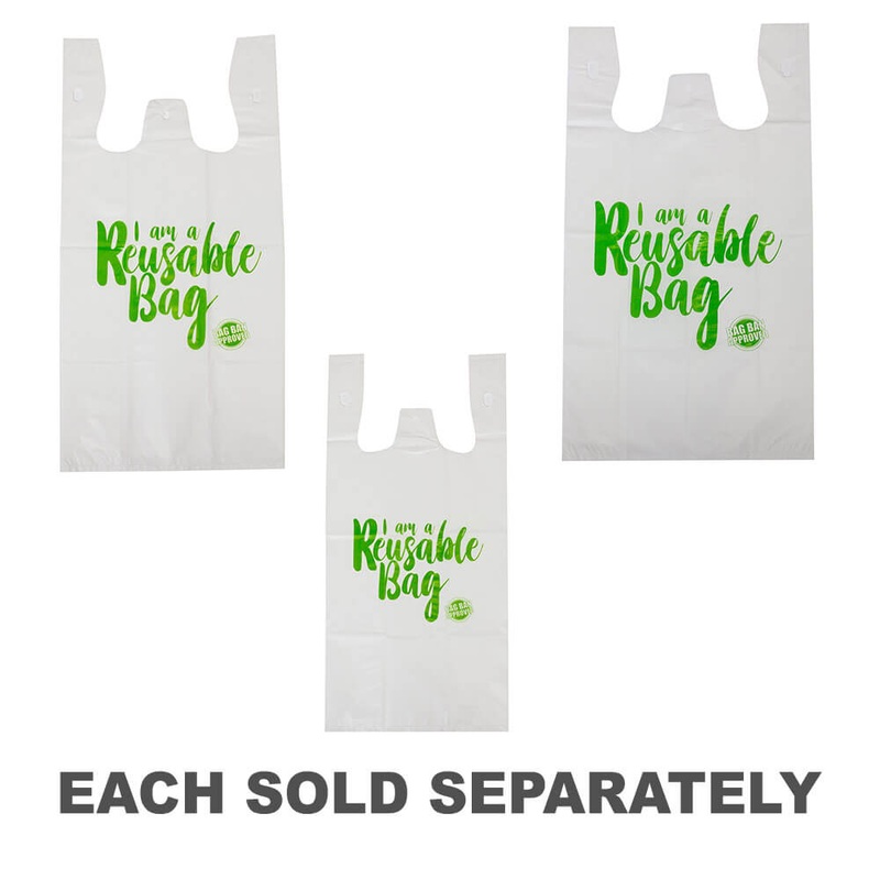 Capri Saclet rutilisables 36 micron 100pk (blanc)