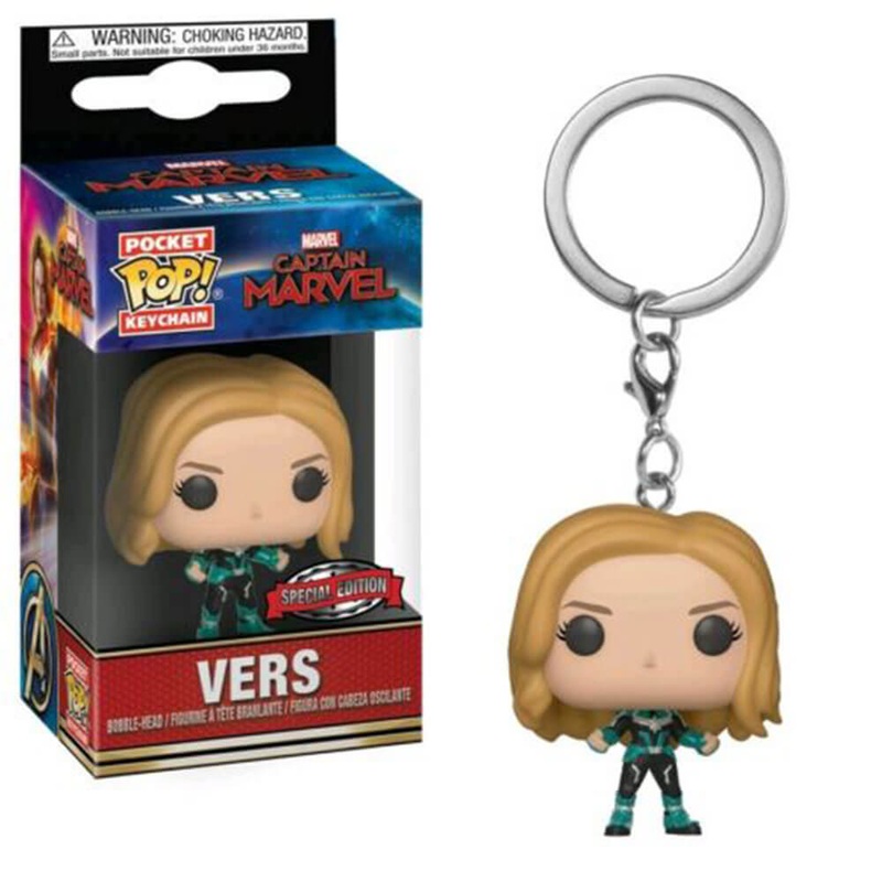 Captain Marvel vers US Exclusive Pop! Porte-cls