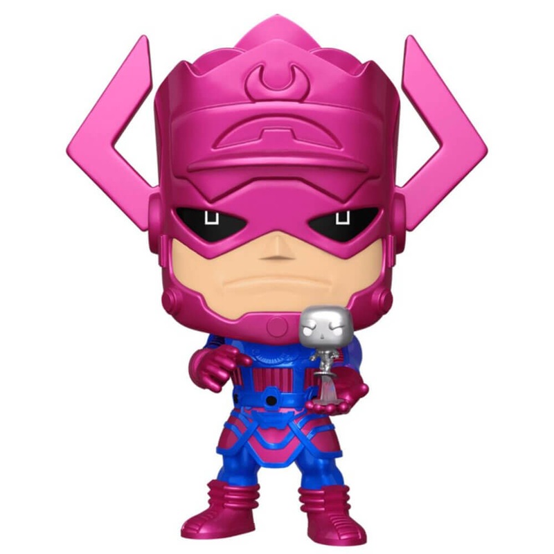 Galactus avec un surfeur argent mtallique US 10 "Pop! Vinyle