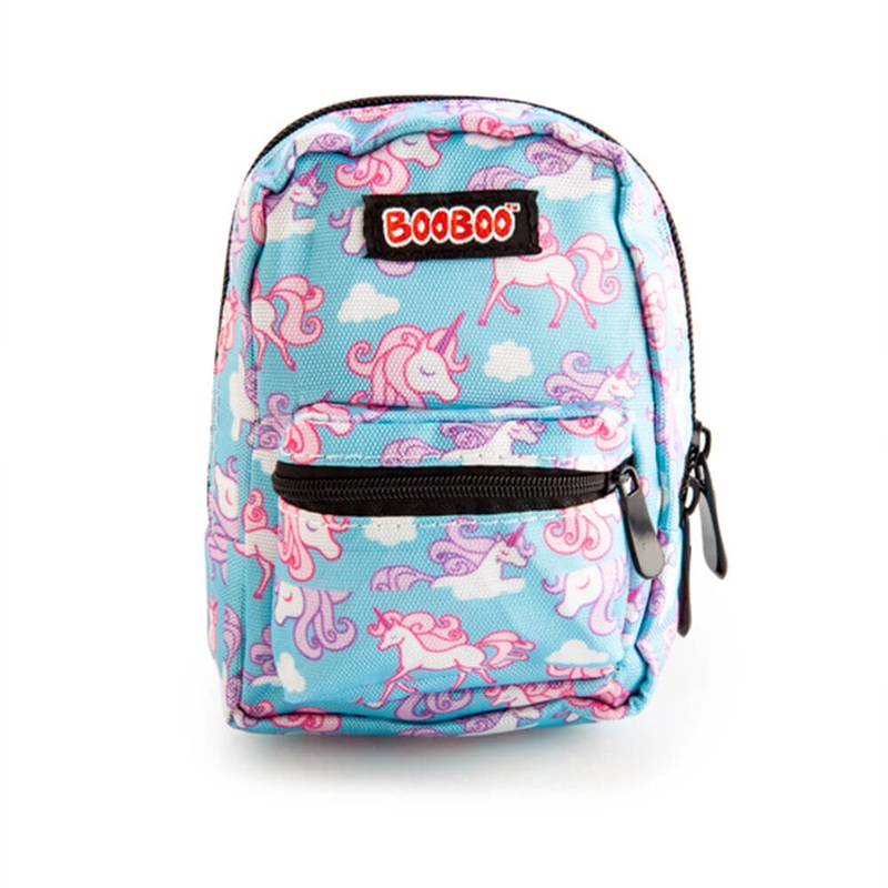 Sac  dos Booboo  licorne bleu clair mini