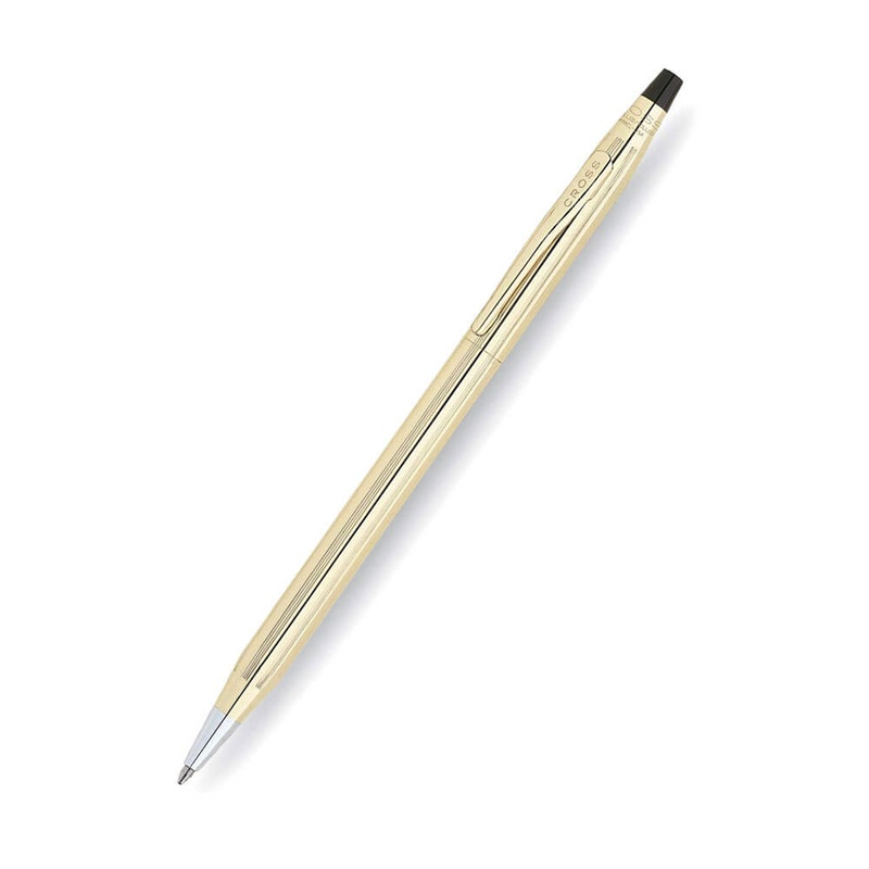 Stylo de point de bille plaqu or classique du sicle 10ct