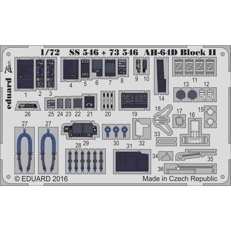 1/72 AH-64D Block II Interior (Academy)