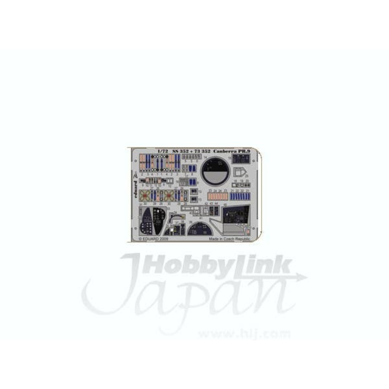 1/72 Canberra PR.9 Zoom Color PE S.A. (for Airfix)