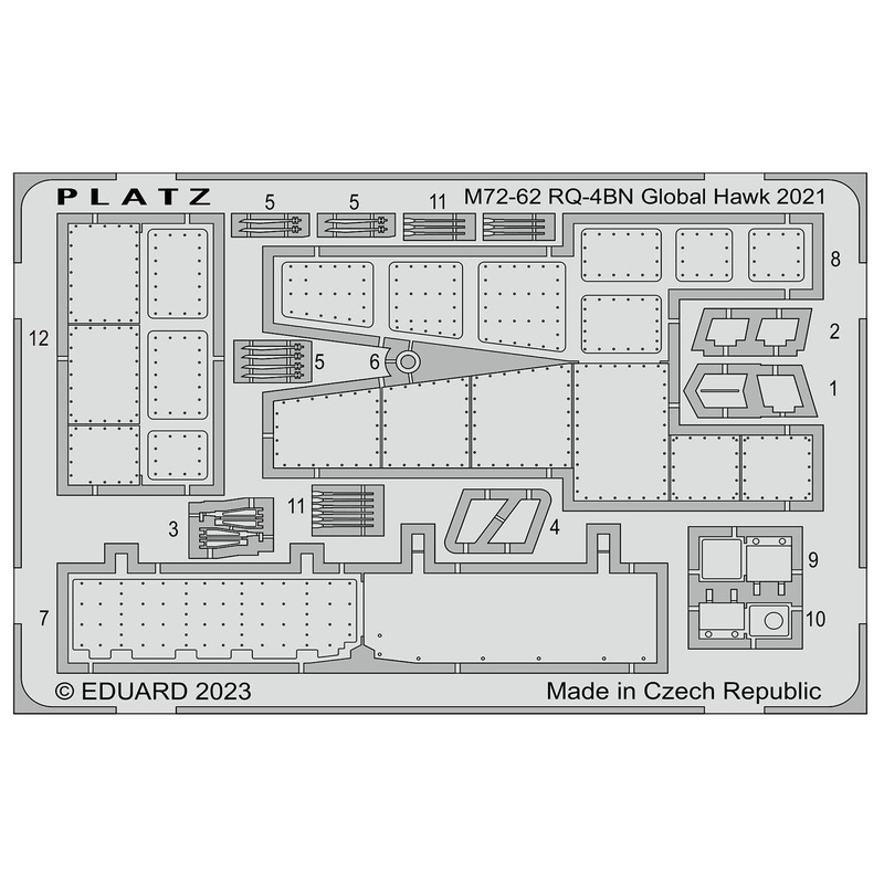 1/72 Detail Up Etching Parts for RQ-4 Global Hawk