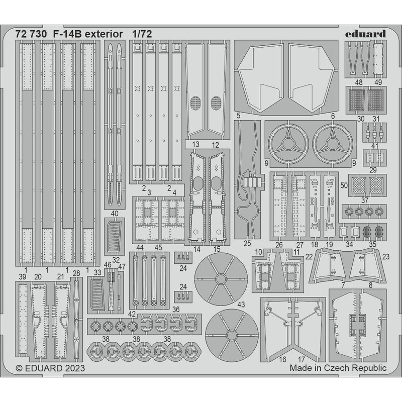 1/72 F-14B Exterior Photo Etched Parts