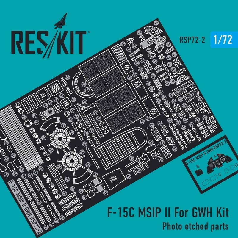 1/72 F-15C MCIP ll Photo-Etched Parts (for Great Wall Hobby)