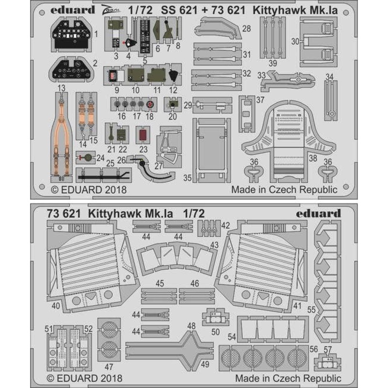1/72 Kittyhawk Mk.Ia Photo-Etched Parts (for Special Hobby)