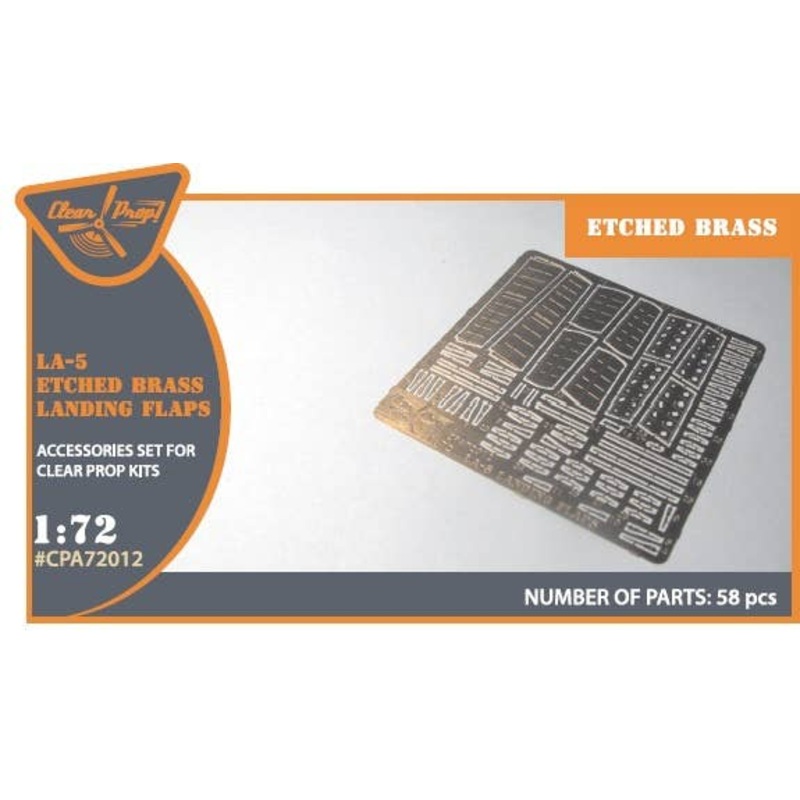 1/72 La-5 (all versions) PE landing flaps for Clear Prop! Kits