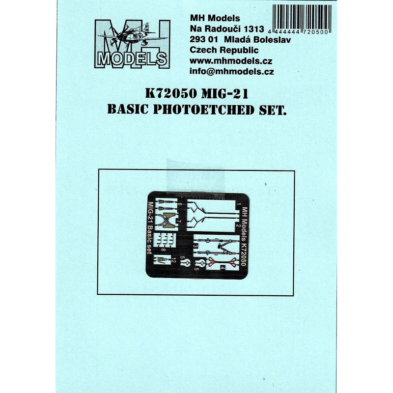 1/72 MiG-21 Basic Photoetched Set