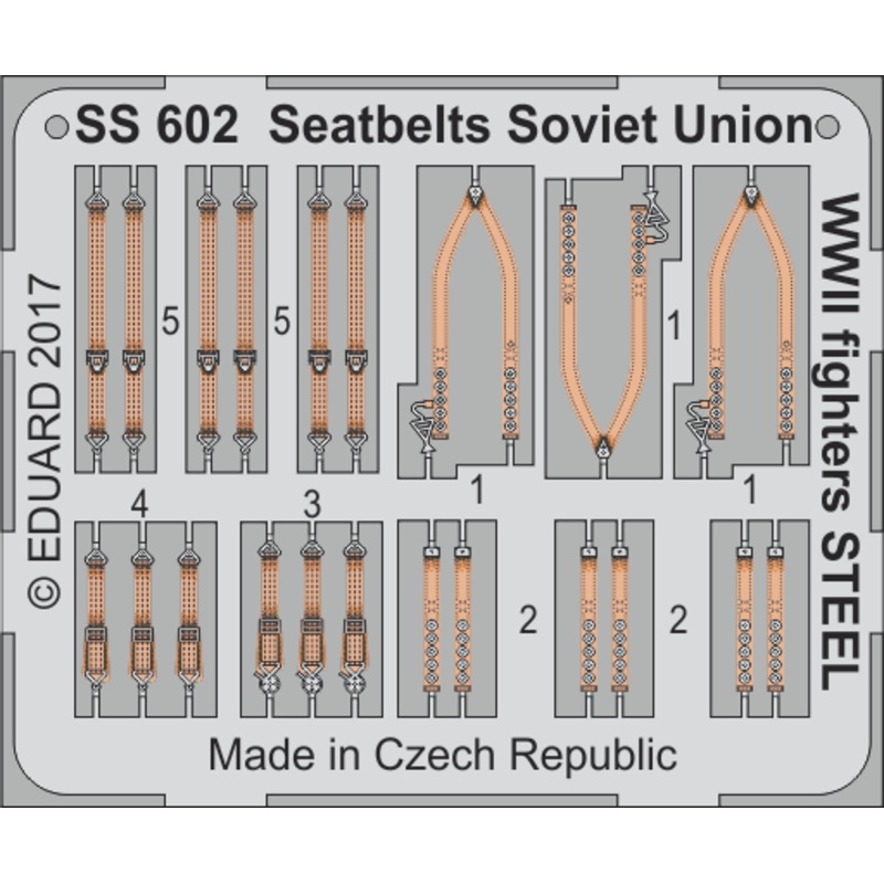 1/72 Seatbelts Soviet Union WW2 Fighters Steel