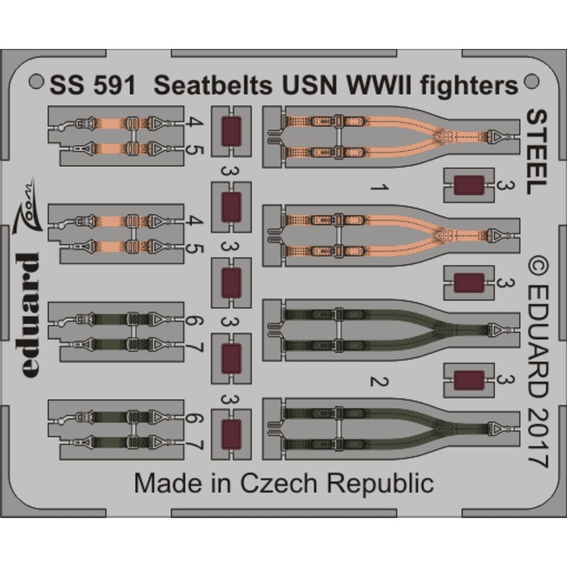 1/72 Seatbelts USN WWII fighters STEEL