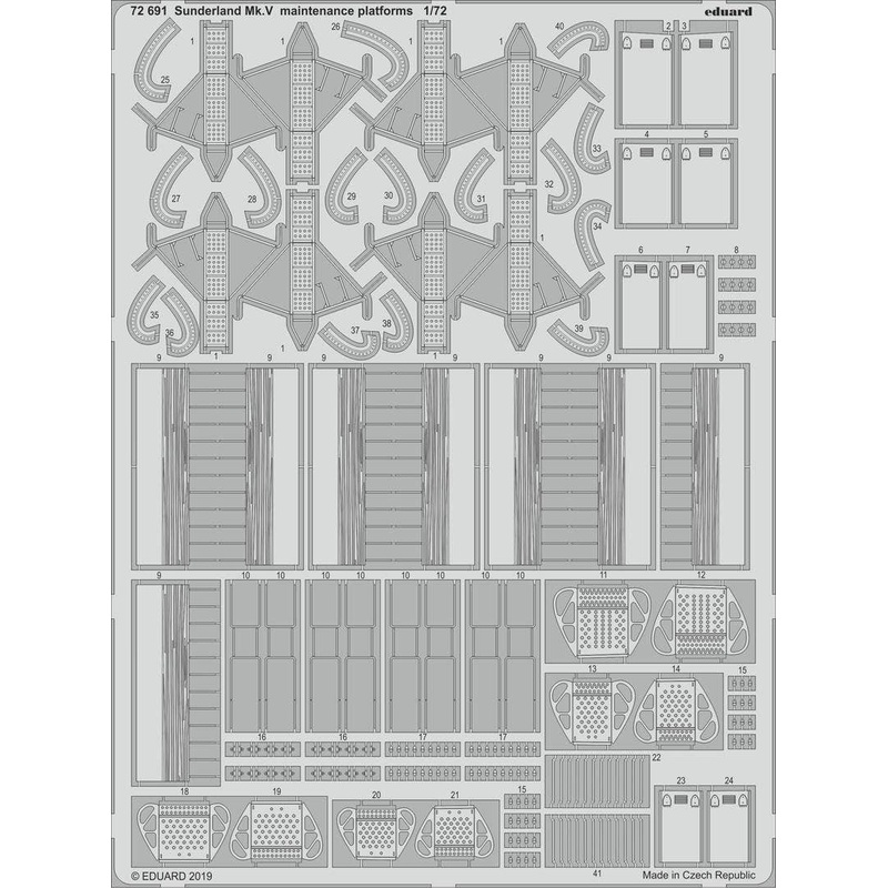 1/72 Sunderland Mk.V Maintenance Platforms (for Special Hobby)