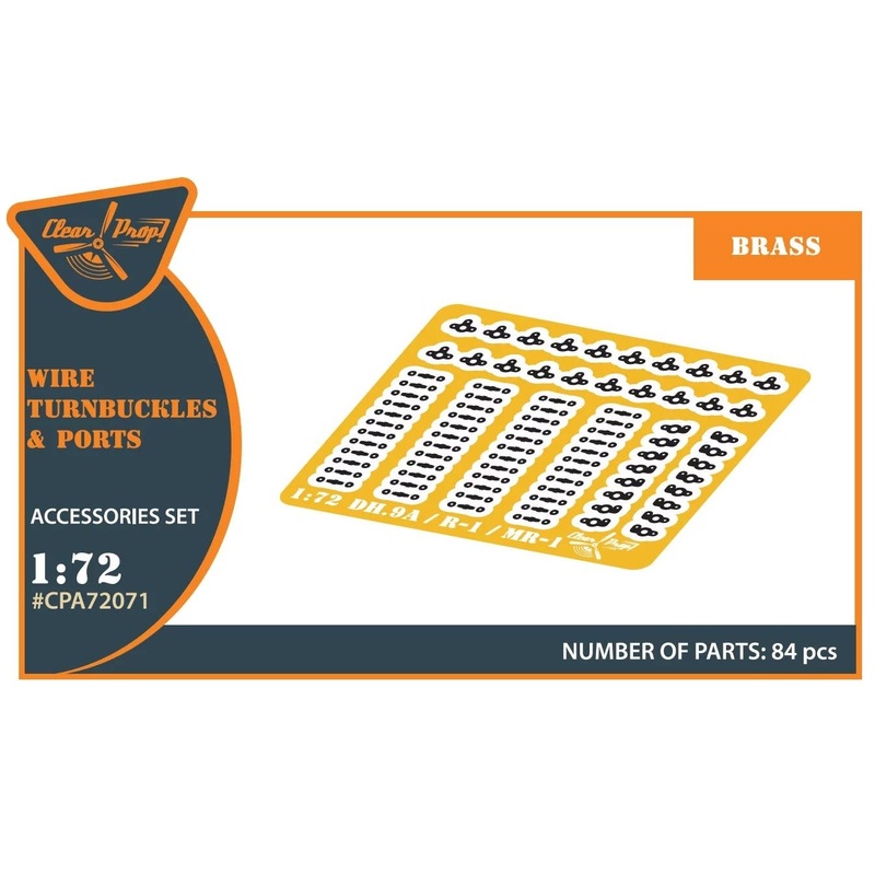 1/72 DH.9a/R-1 wire turnbuckles & ports (for Clear Prop!)