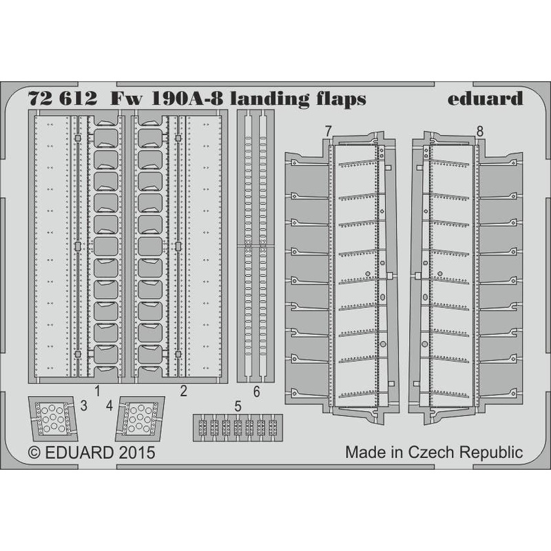 1/72 Fw 190A-8 Landing Flaps (for Eduard)