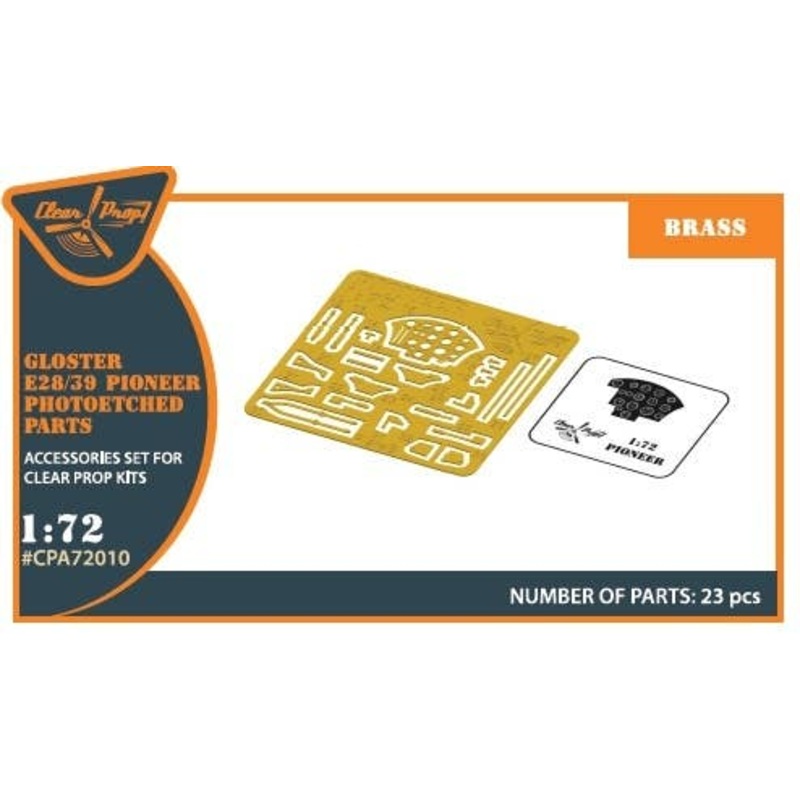 1/72 Gloster E28/39 Pioneer Pe Parts Interior (for Clear Prop!)