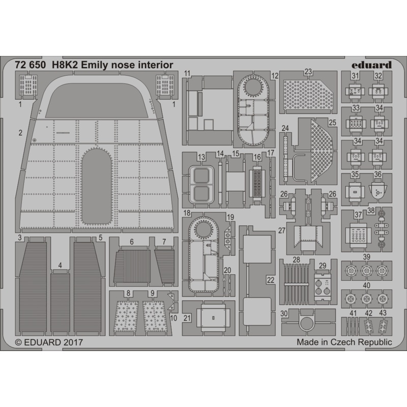 1/72 H8K2 Emily Nose Interior (Hasegawa)