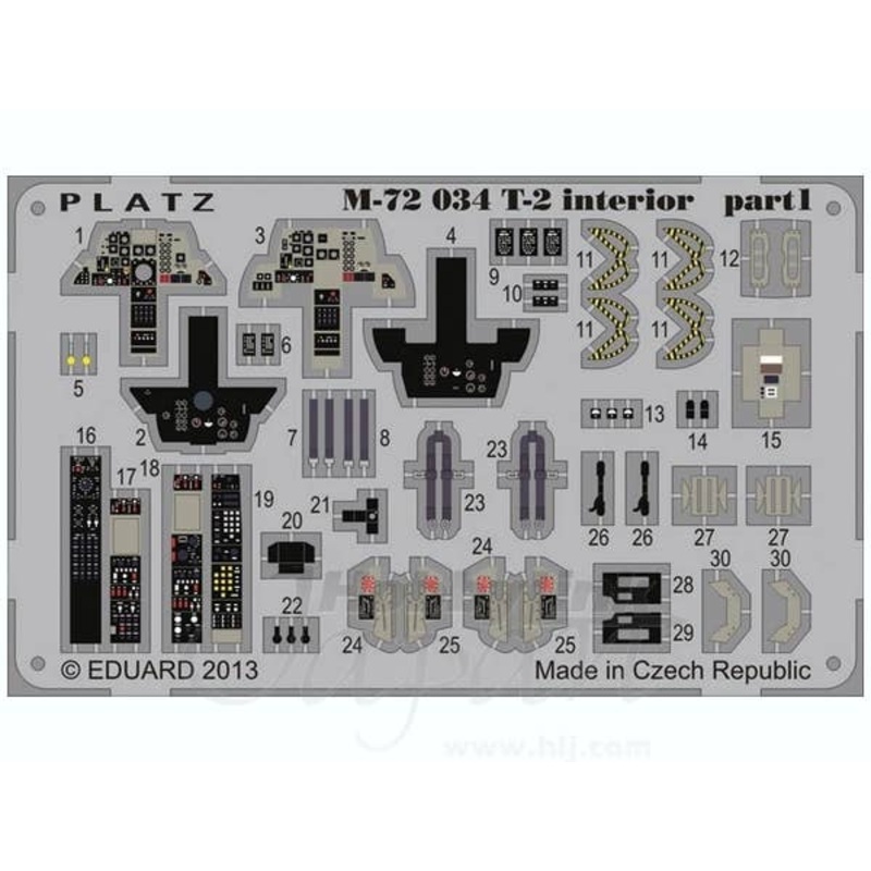 1/72 JASDF T-2 Blue Impulse Etching Parts