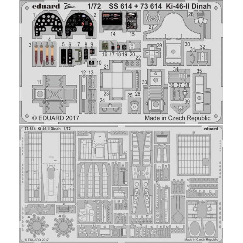 1/72 Ki-46-II Dinah Photo-Etched Parts (for Hasegawa)