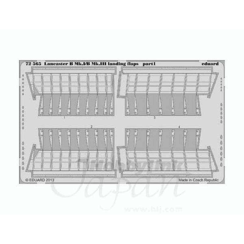 1/72 Lancaster B Mk.I/BMk.III LandIng flaps (for Airfix)