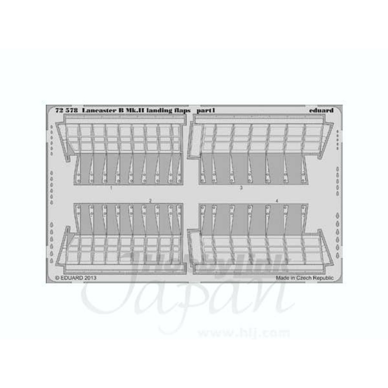 1/72 Lancaster B Mk.II Landing flaps (for Airfix)