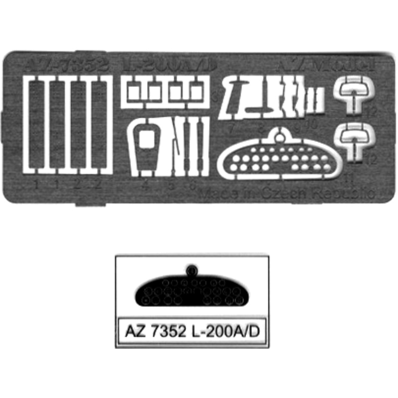 1/72 Let L-200 Morava PE Parts (for AZ Model & KP Kit)