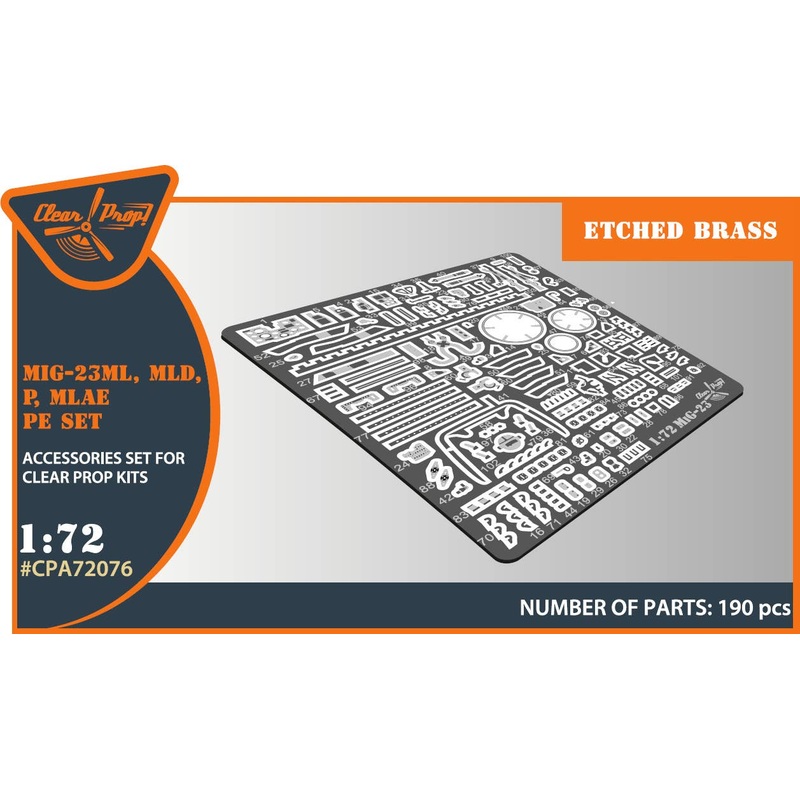 1/72 MiG-23ML, MLD, P, MLAE PE set for CP kits