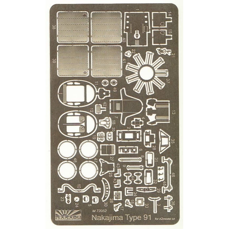 1/72 Nakajima Army Type 91 Fighter Etching Parts Set (for AZ Model)