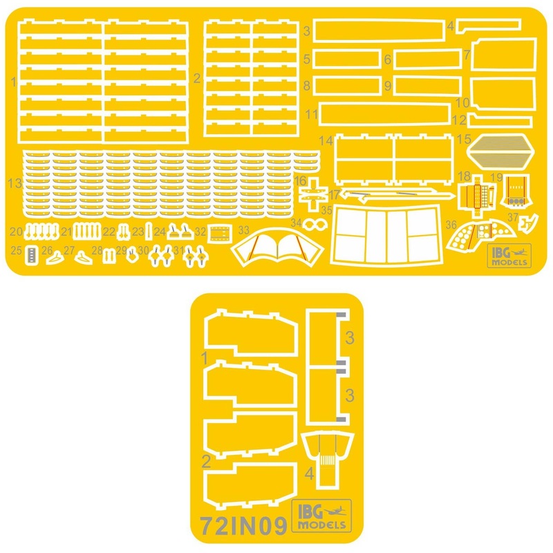 1/72 PZL 37B Los Photo-Etched Upgrade Set (72IN09)
