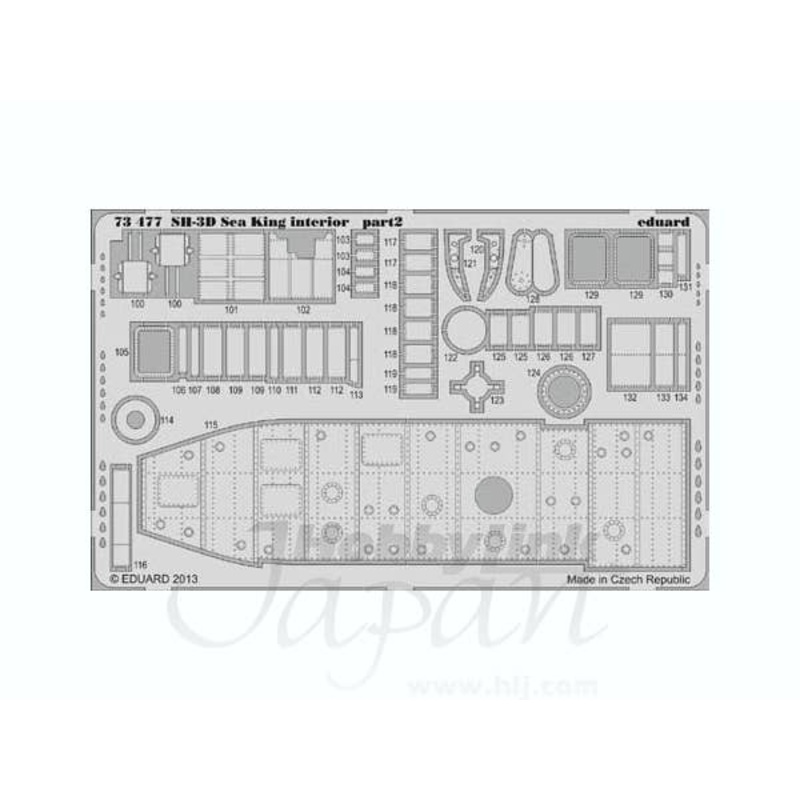 1/72 SH-3D Sea King Interior S.A. (for Cyber Hobby)