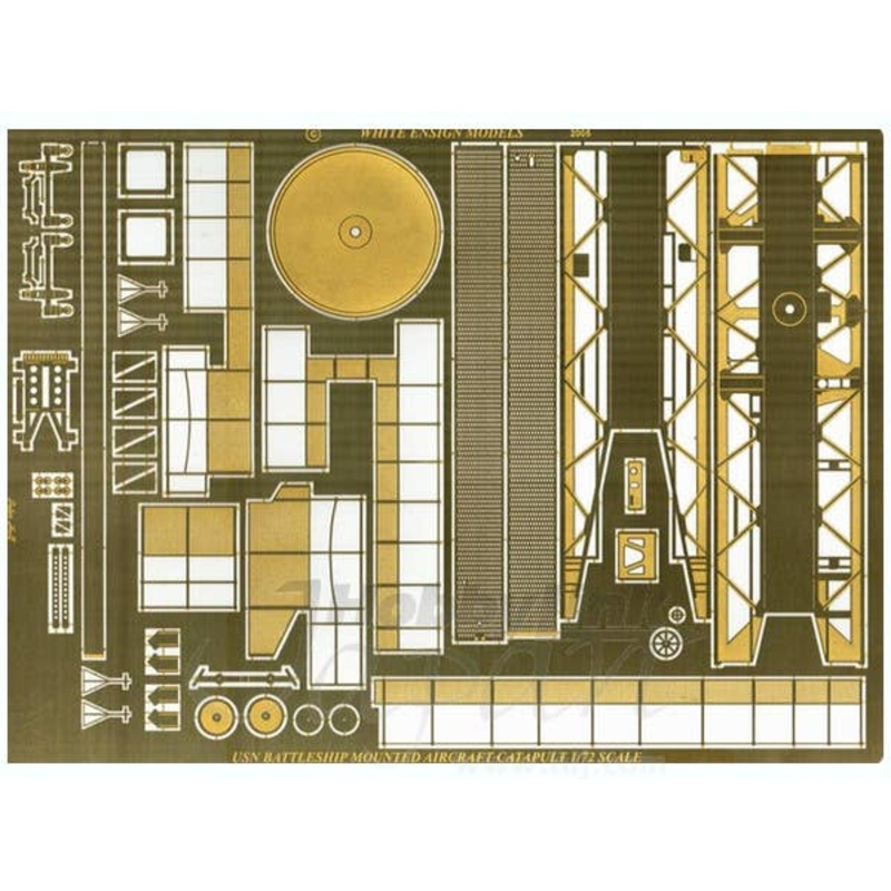 1/72 WWII Usn Catapult (photoetched Brass And White Metal Parts Huge)