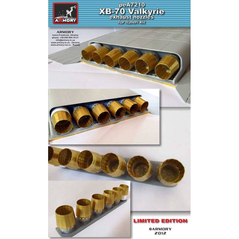 1/72 XB-70 Valkyrie exhaust nozzles