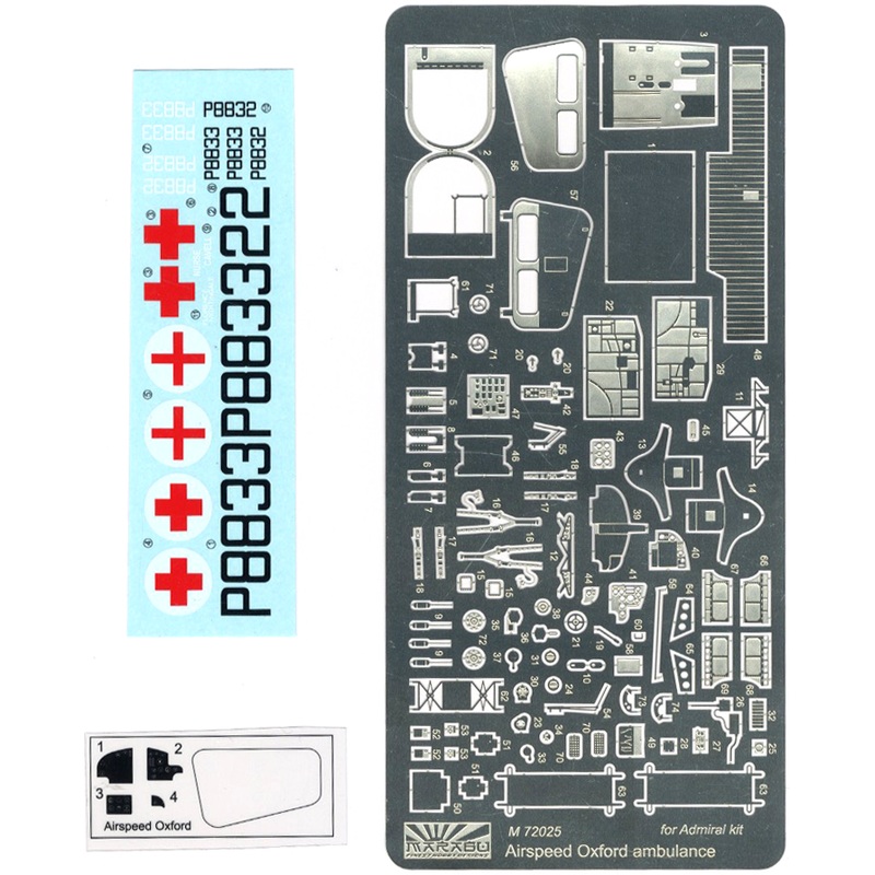 1/72 Airspeed Oxford Mk.I/II Ambulance Photo-Etched Parts (for Kovozavody Prostejov)