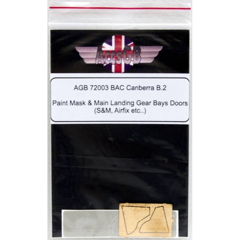 1/72 BAC/EE Canberra B.2 Paint Mask and Main Landing Gear Bay Doors