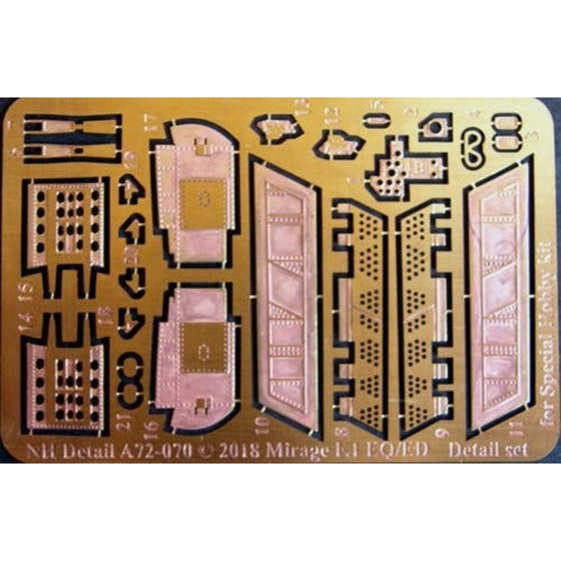 1/72 Dassault Mirage F1 EQ/ED Photo-Etched Parts (for Special Hobby)