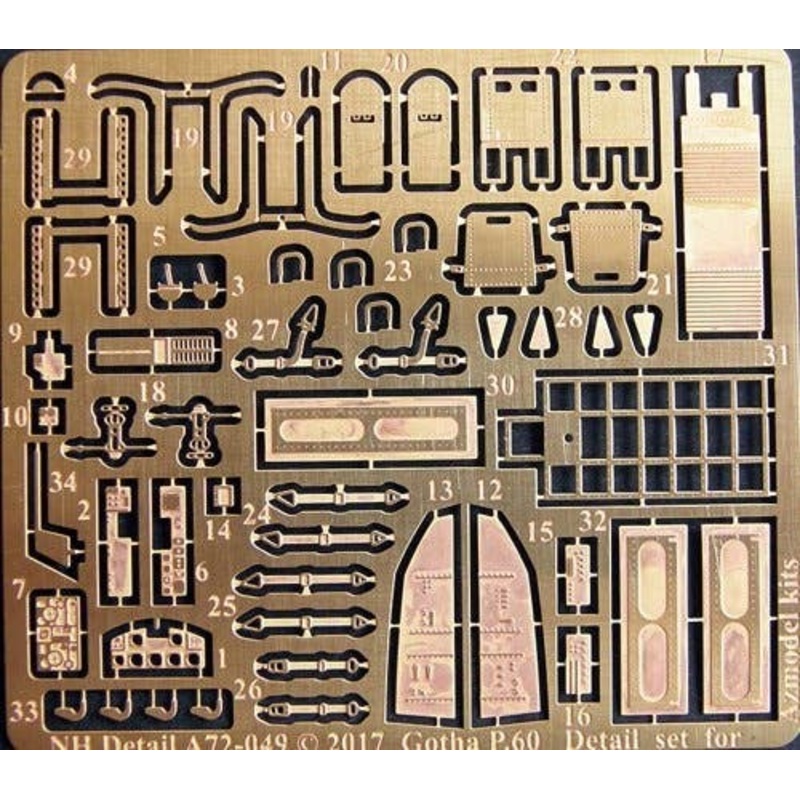 1/72 Gotha P.60 Detail Set