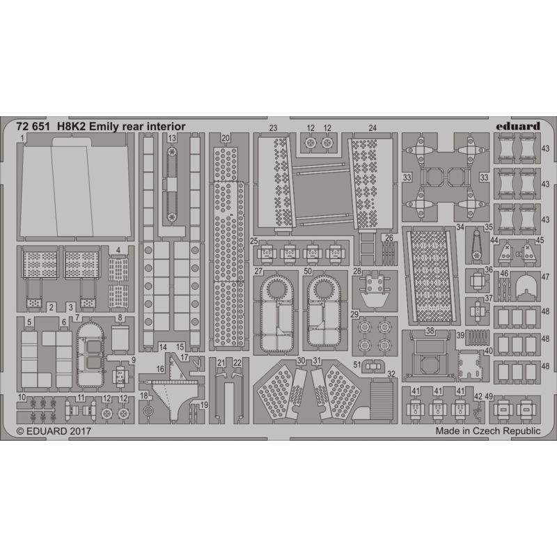 1/72 H8K2 Emily Rear Interior (Hasegawa)