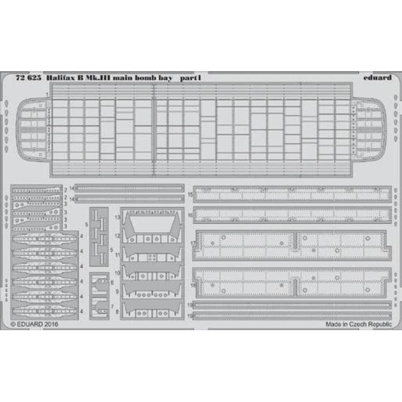 1/72 Halifax B Mk.III Main Bomb Bay (REVELL)