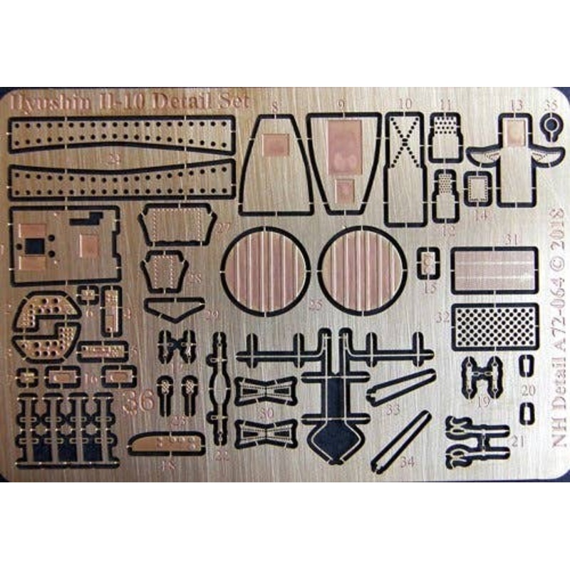 1/72 Ilyushin Il-10 Detail Set (for Fly)