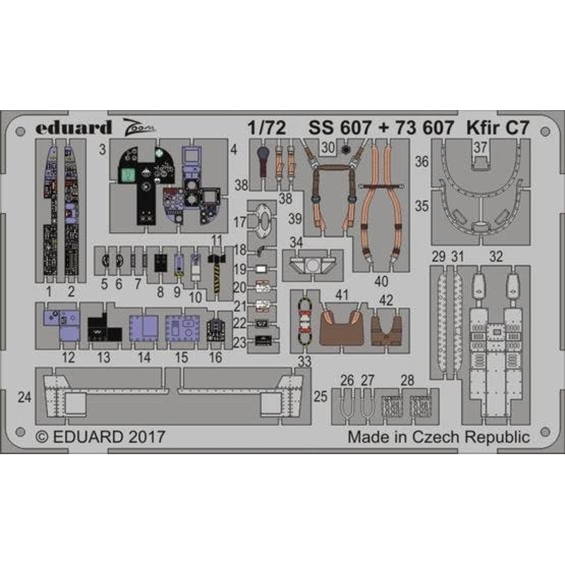 1/72 KfIr C7 Photo-Etched Parts (for AMK)