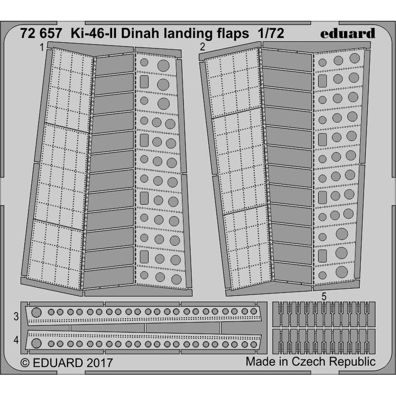 1/72 Ki-46-II Dinah Landing Flaps (for Hasegawa)