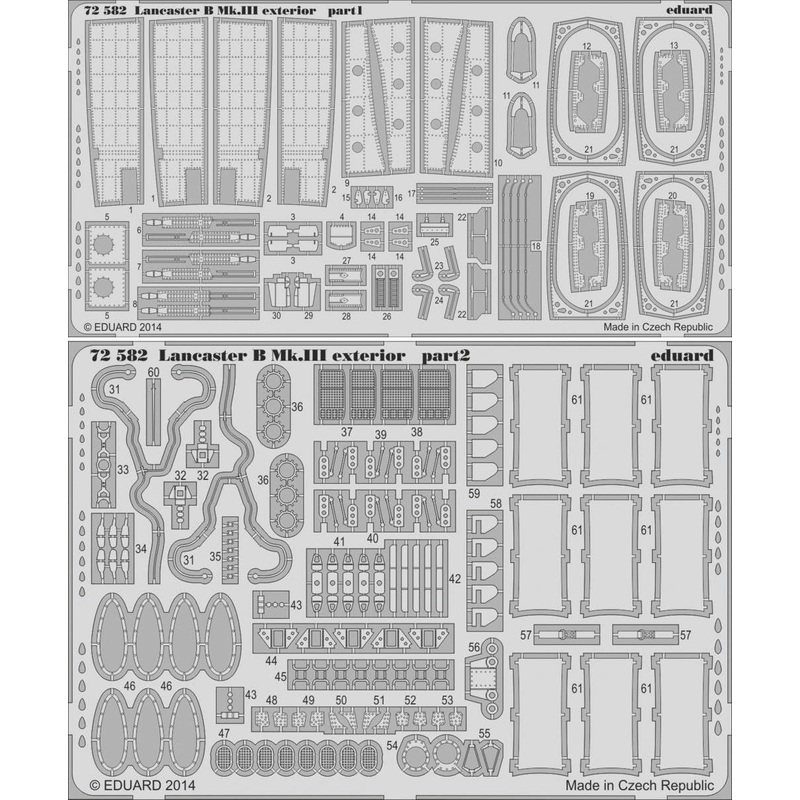 1/72 Lancaster B Mk.III Exterior (for Airfix A08013)
