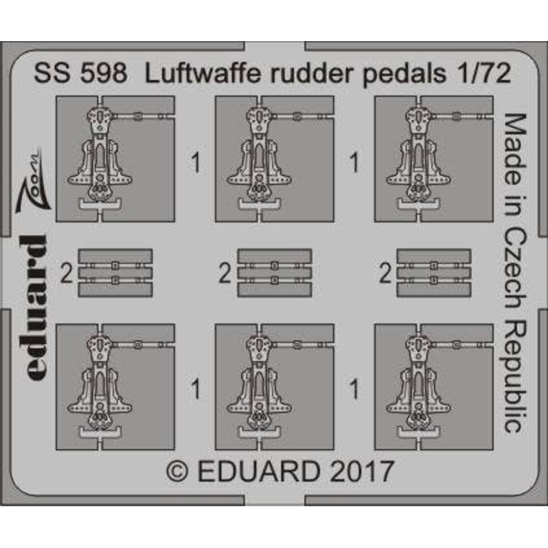 1/72 Luftwaffe Rudder Pedals