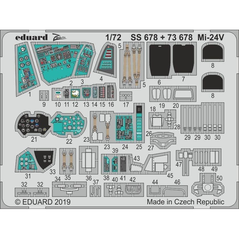 1/72 Mi-24V Zoom Photo-Etched Parts (for Zvezda)