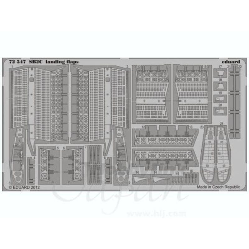 1/72 SB2C landing flaps (CYBER HOBBY)