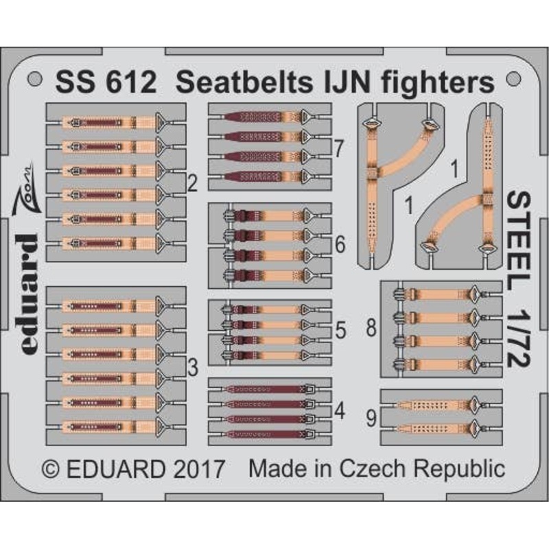 1/72 Seatbelts IJN Fighters Steel
