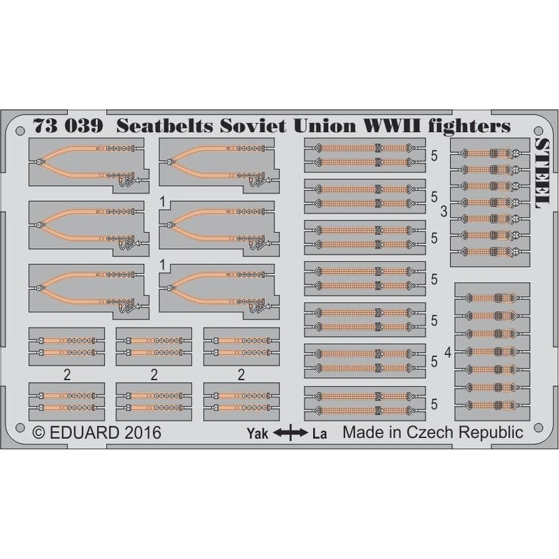 1/72 Seatbelts Soviet Union WWII Fighters Steel