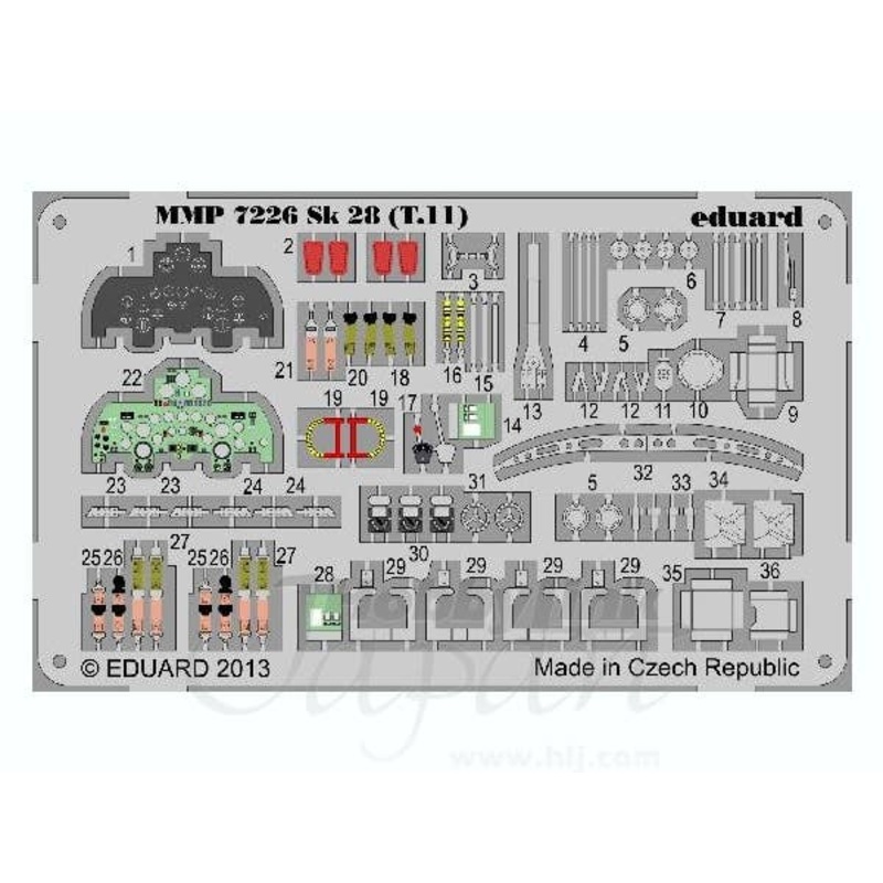 1/72 Sk28 Vampire T.11 Detail Set (Airfix)