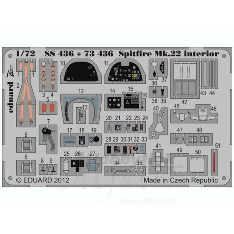 1/72 Spitfire F Mk.22 Interior S.A. (Airfix)